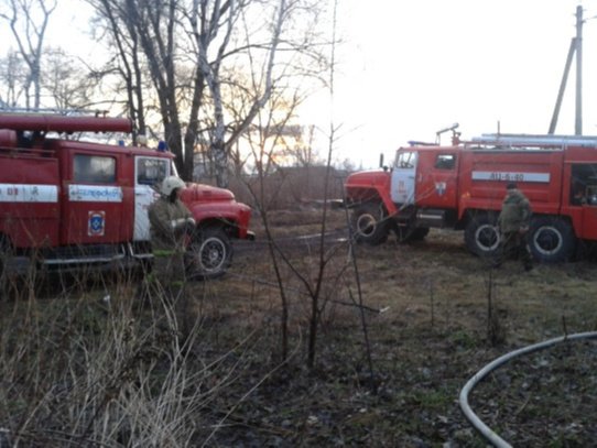 Пожар в Терновском районе